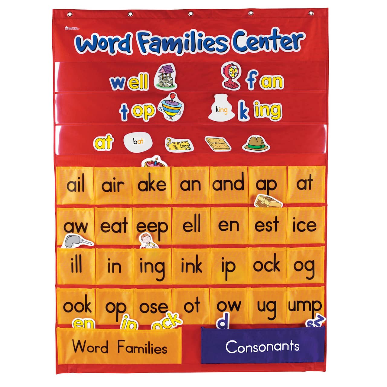 Learning Resources&#xAE; Word Families &#x26; Rhyming Center Pocket Chart